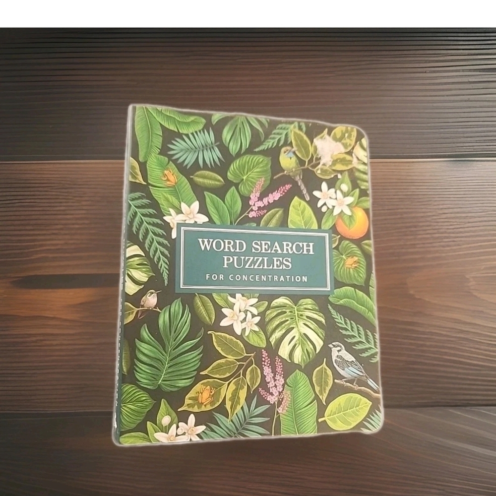 Word Search Puzzles for Concentration - Green and White